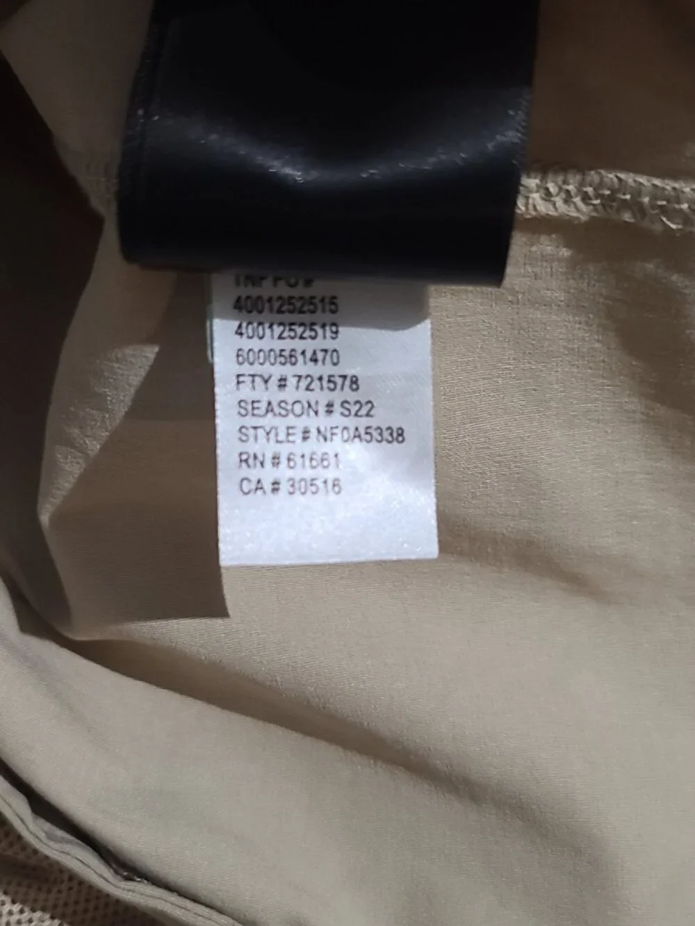 The North Face Men's Class V Pullover Jacket Size M Tan
